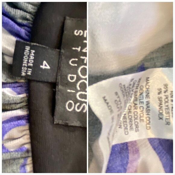 Halter Top Sun DressBlue Black White - Picture 7 of 7